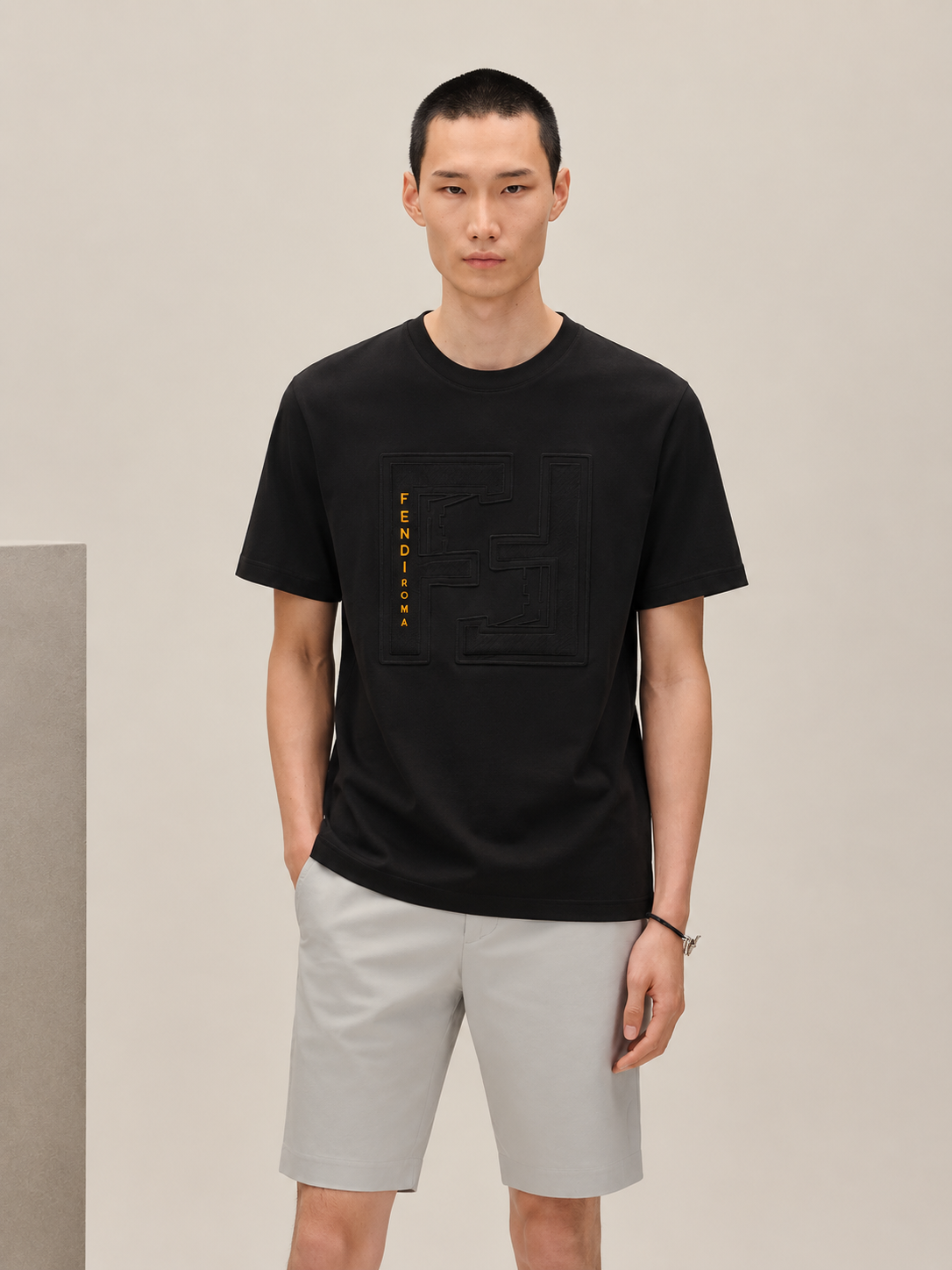 Fendi Black Graphic T-Shirt